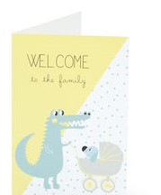 [BR_194677] BZ PUPPY ANSICHTKAART+ENVEL WELCOME