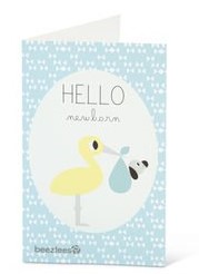 [BR_194678] BZ PUPPY ANSICHTKAART+ENVELOP HELLO