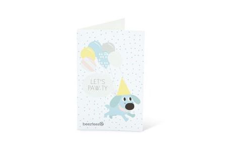 [BR_194679] BZ PUPPY ANSICHTKAART+ENVELOP PAWTY