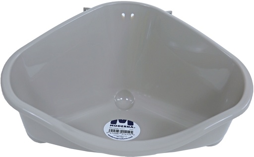 [020 3836] PL. Knaagdiertoilet + Haak grijs medium