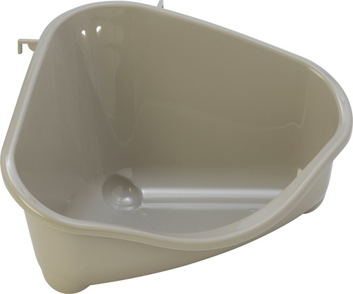 [020 3836] PL. Knaagdiertoilet + Haak grijs medium