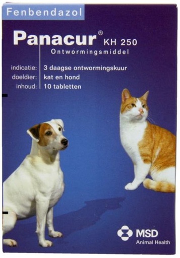 [BR_194784] Panacur KH 250mg hond/kat+ Giardia