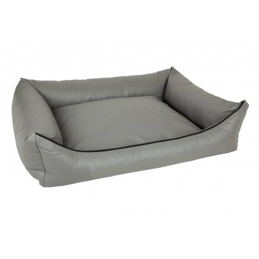 [BR_194947] # Wodan dog bed eco leather mt 1 grey 70x55 cm
