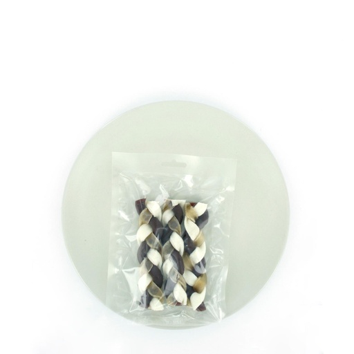 [11656] Rawhide vlecht 12cm 3stuks