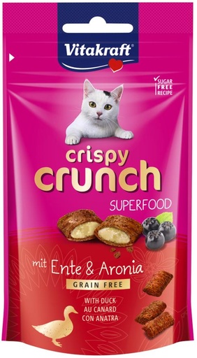 [BR_198437] Vitakraft Crispy Crunch Eend/Aronia superfood 60gr