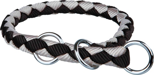[BR_198580] Cavo Anti-Trek Halsband, L–XL: 52–60 cm/ø 18 mm, zwart/zilver