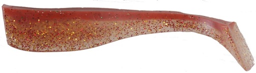 [DI3348-GBRB] LFT Killer Shads 9cm. 3+1pcs. Gold  Back Red Belly