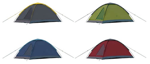 [BR_198768] Camp Life Dome Tent 2pers. 185x120cm (assorti-3)