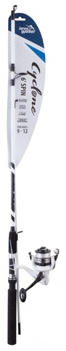 [BR_198807] Jarvis Walker Cyclone 6"" Spin Combo White/Black
