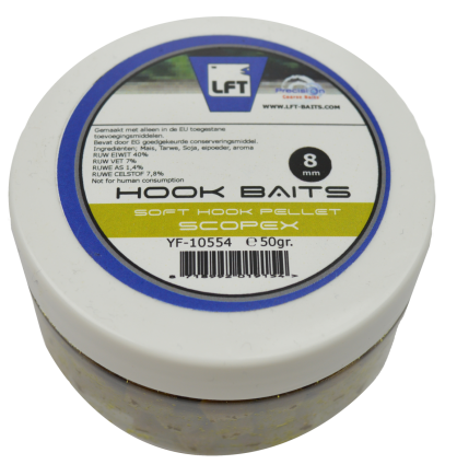 [YF-10554] LFT Precision Soft Hook Pellets 50gr. 8mm. Scopex