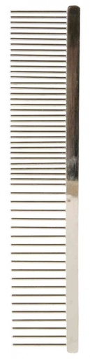 [2395] Metalen Kam, tanden middel/wijd, 16 cm