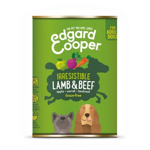 [BR_199247] Edgard & Cooper hond blik lam 400gr