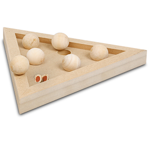 [BR_199403] # Kat Da Vinci wooden brain 24x21cm
