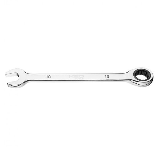 [09-068] Steek/Ratelsleutel 19mm CrV Staal, TUV M+T