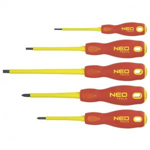 [04-220] Schroevendraaierset 5dlg, 1000v 1x2,5mm, 1x4,0x100mm, 1x6,5x100mm, 1xPH1x80mm, 1