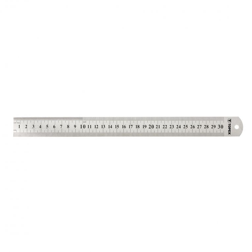 [BR_199798] Stalen Lineaal 300mm RVS, EG IJknorm Klasse 2