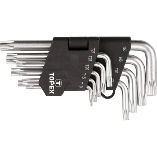 [35D960] Torxset Kort T10-T50, CrV Staal