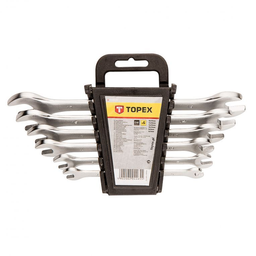 [BR_199871] Steeksleutelset 6-17mm 6 Delig, DIN 3110, CrV Staal