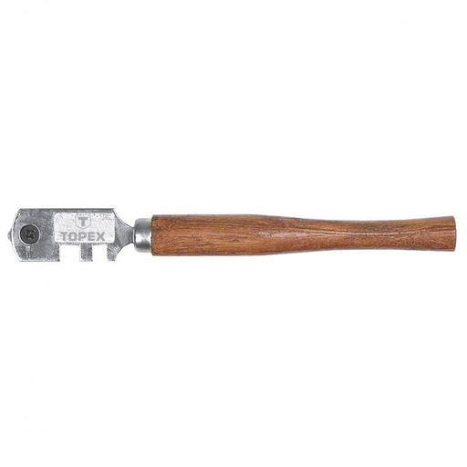 [14A710] Glassnijder  Houten Handvat