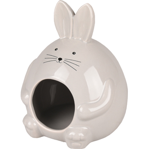 [BR_200040] HAMSTERHUIS HOPPER KERAMISCH GRIJS