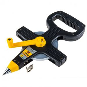 [BR_200084] Landmeter 50 mtr Staal 10mm Band, Nylon Gecoat