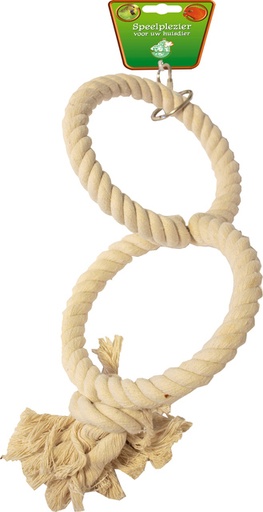 [BR_200214] KATOENEN TOUWRING KLEIN 13CM 2-RING
