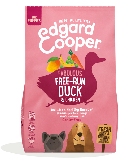 [25661] Edgard en Cooper hond brok pup eend 2,5kg
