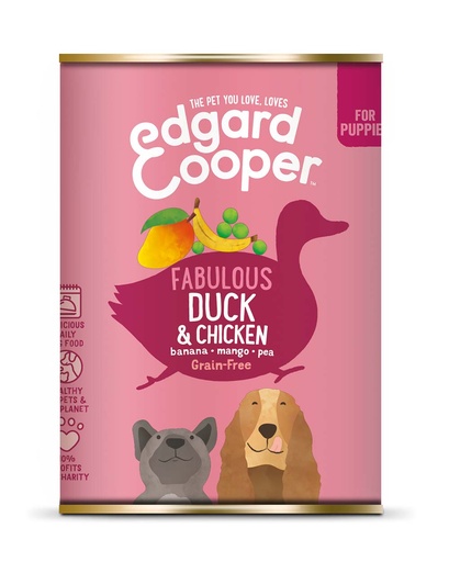 [25690               ] Edgard en Cooper hond blik pup eend 400gr