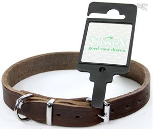 [BR_200378] Halsband Vetleer Bruin 18mm x 50cm