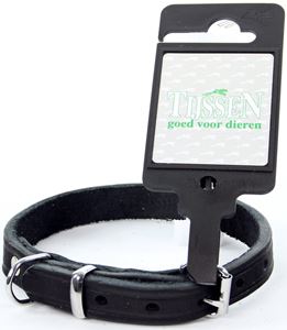 [BR_200385] Halsband Vetleer Zwart 12mm x 35cm