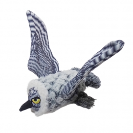 [BR_200420] Pluche Vliegende witte uil 9x23x24cm gemengde kleuren