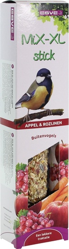 [BR_200501] MiX-XL stick Buitenvogel Appel+Rozijn