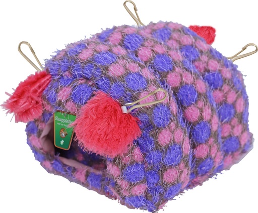 [BR_200768] KNAAGDIERHUIS PLUCHE COCOON 20X22 CM