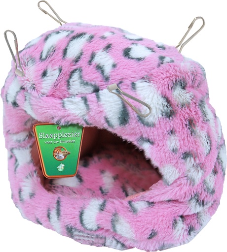 [020 3827] KNAAGDIERHUIS PLUCHE RONDE TON 18 CM