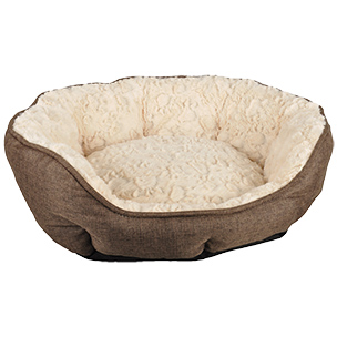 [BR_201003] Mand Bernina achthoekig bruin 48x40x22cm