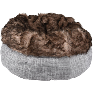 [BR_201069] MAND AMADEO ROND GRIJS BRUIN 45x25