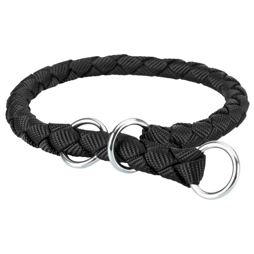 [BR_201672] Cavo Anti-Trek Halsband, M: zwart/zilver 39/45cm