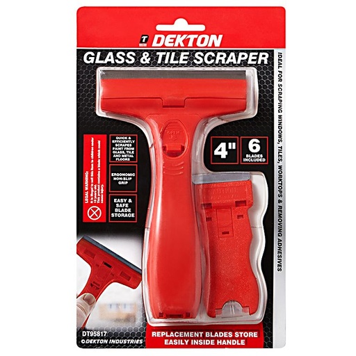 [DT95817] GLAS EN TEGEL SCHRAPER