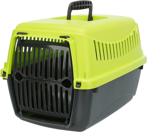 [BR_202074] Vervoersbox Capri XS, XS: 26 × 25 × 39 cm, antraciet/groen