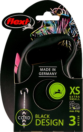 [020 5401] ROLLIJN BLACK DESIGN CORD XS ROZE 3 MTR