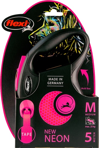 [020 9837] FLEXI ROLL.TAPE NEON ROZE 5 MTR - 25 KG