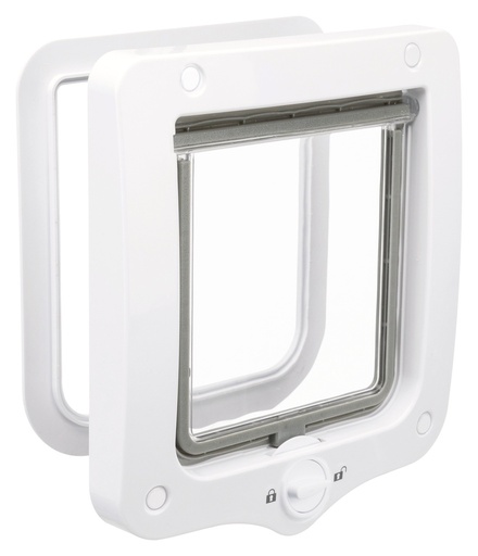 [44201] 2-weg huisdierluik, 20 × 22 cm, wit