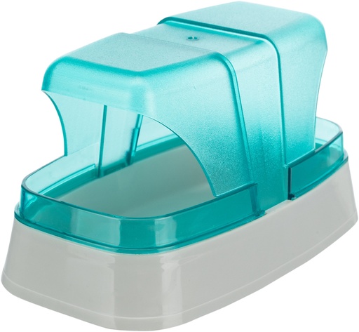 [63001] Zandbad, muizen/hamsters, kunststof, 17 × 10 × 10 cm, donkerblauw/turquoise