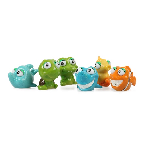 [BR_202745] MINI DIEREN ASSORTIMENT Display - 4x4x5cm gemengde kleuren