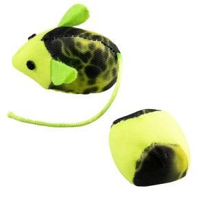 [12077] FLASH MUIS EN BAL 2pc - 16x3,8x4cm groen