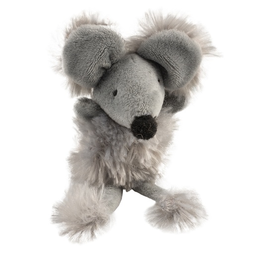 [BR_202783] CUSHY MUIS MET GROTE OREN 13,5x8,5x6cm grijs