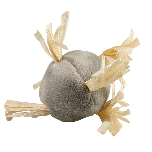 [BR_202801] CUSHY BAL MET MAÏS KAF 10x10x4cm grijs