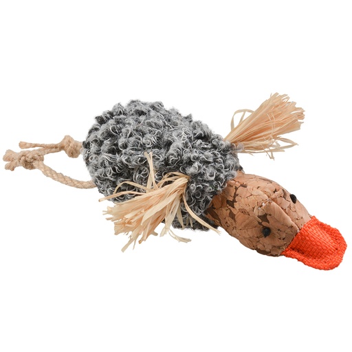 [BR_202806] CORK EEND MET KNISPEREND LICHAAM 13x8x3cm grijs