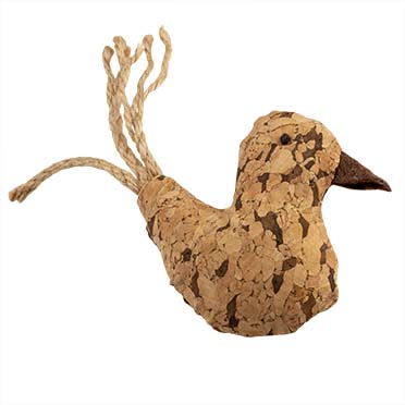 [BR_202809] CORK VOGEL 8x12x2,5cm bruin