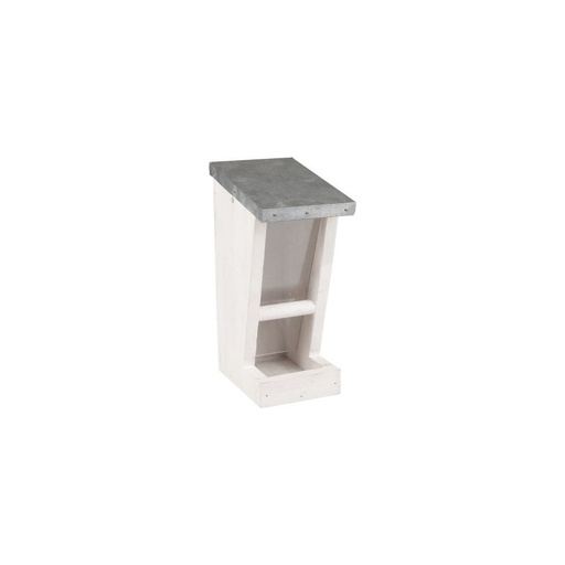 [BR_202885] VOEDERSILO ZADEN SIGGE HOUT WIT 10x15x24,5CM